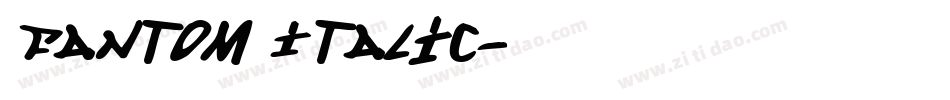 Fantom Italic字体转换